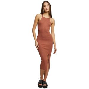 Urban Classics Crossed Back Mouwloze Midi-jurk