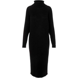 Yas Mavi Roll Neck Midi-jurk Met Lange Mouwen