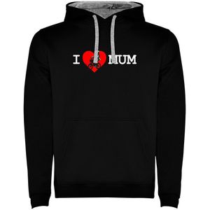 Kruskis I Love Mum Two-colour Hoodie