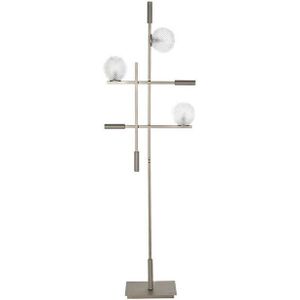 Vloerlamp DKD Home Decor Kristal Gouden Metaal Modern (55 x 24 x 185 cm)