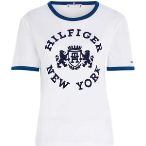 Tommy Hilfiger Varsity Flock Regular Fit T-shirt Met Korte Mouwen