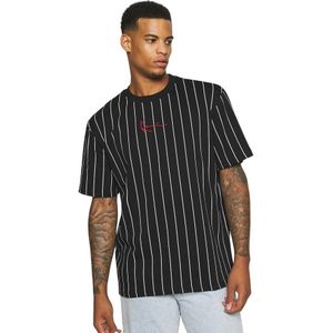 Karl Kani Small Signature Pinstripe T-shirt Met Korte Mouwen