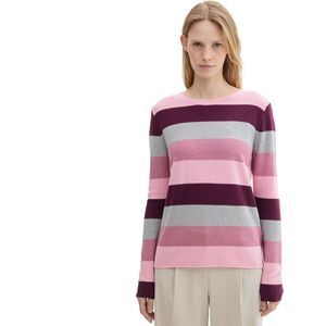 Tom Tailor Knit Structured Striped Trui