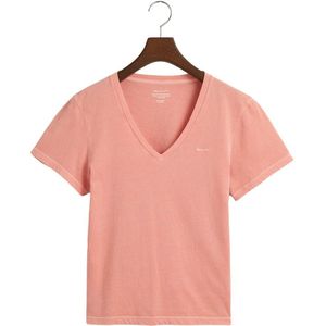 Gant Reg Sunfaded T-shirt Met Korte Mouwen En V-hals