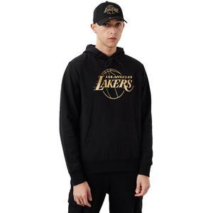 New Era Los Angeles Lakers Nba Foil Print Hoodie