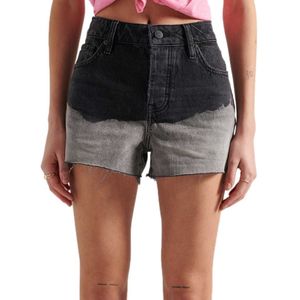 Superdry High Rise Cut Off Korte Jeans