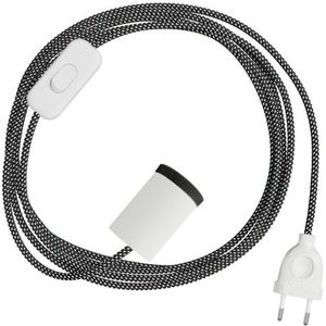 Creative Cables Mini Spotlight Gu1d0 Lamp Met Snakebis-kabelharnas En 2-polige Stekker