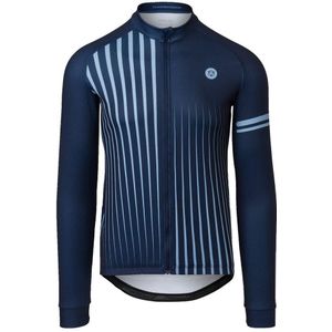 Fietsshirt AGU Men Faded Stripe Jersey LS Essential Deep Blue