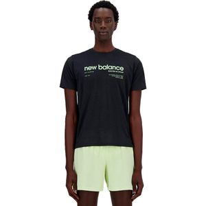 New Balance Athletics Printed Run T-shirt Met Korte Mouwen