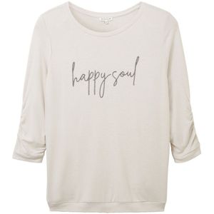 Tom Tailor 1038833 Cosy Wording T-shirt Met Korte Mouwen