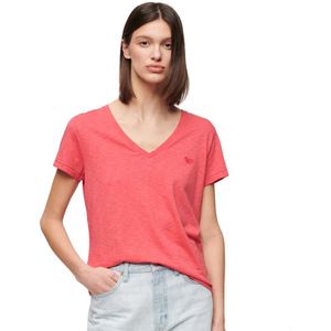 Superdry Studios Slub Embroidered Vee T-shirt Met Korte Mouwen En V-hals