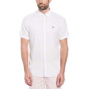 Original Penguin Oxford Stretch No Pocket Overhemd Met Korte Mouwen