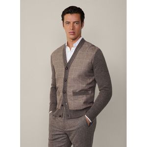 Hackett Glen Check Cardi Hyb Cardigan