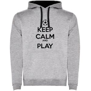 Kruskis Keep Calm And Play Football Two-colour Hoodie