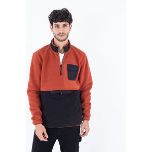 Hurley Burrito Sherpa Track Sweatshirt Met Halve Rits