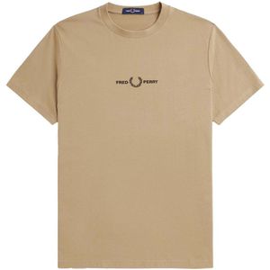 Fred Perry Embroidered T-shirt Met Korte Mouwen