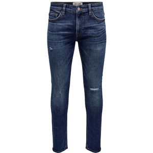 ONLY & SONS Slim Fit Jeans ONSLOOM Dark Blue Denim