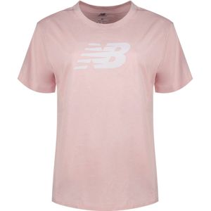 New Balance Sport Jersey Logo T-shirt Met Korte Mouwen