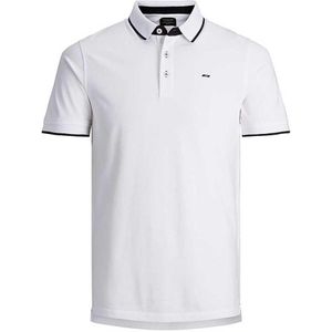 JACK & JONES ESSENTIALS Slim Fit Polo JJEPAULOS Wit