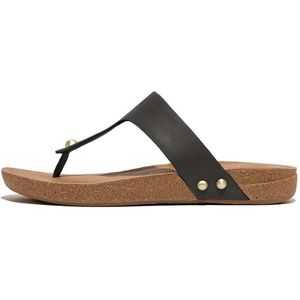 Fitflop Iqushion Leather Toe-post Slippers