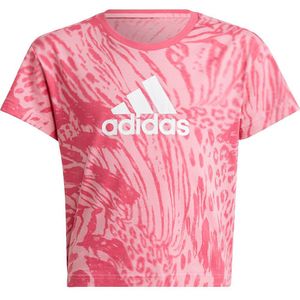 Adidas Future Icons Hybrid Animal Print Cotton Regular T-shirt Met Korte Mouwen