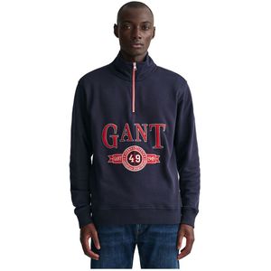 Gant Retro Crest Sweatshirt Met Halve Rits