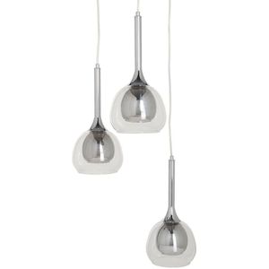 Bigbuy Home Kristal Metalen Plafondlamp 33x33x50 Cm