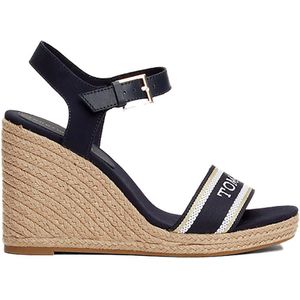 Tommy Hilfiger Mono Webbing High Wedge Espadrilles