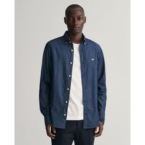 Gant Slim Indigo Bd Overhemd Met Lange Mouwen