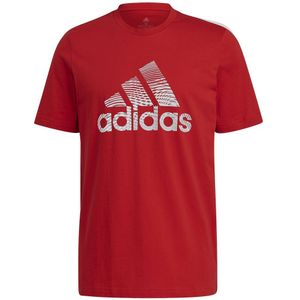 Adidas Extrusion Motion Puff-print Logo Graphic T-shirt Met Korte Mouwen