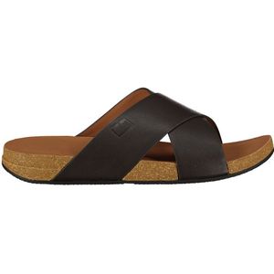 Fitflop Iqushion Leather Cross Slippers