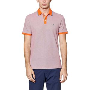 Original Penguin Birdseye Pique Jacquard Tip Placket Korte Mouw Poloshirt