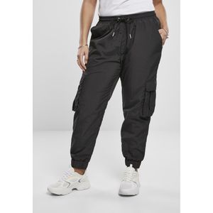 Urban Classics High Waist Crinkle Nylon Cargo Broek