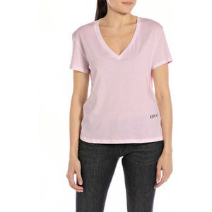 Replay W3084a.000.20994 T-shirt Met Korte Mouwen En V-hals