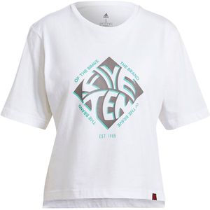 Five Ten Cropped Graphic T-shirt Met Korte Mouwen