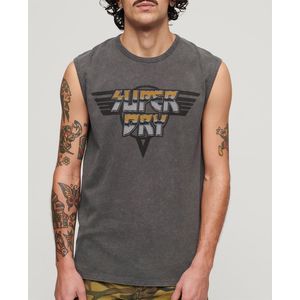 Superdry Rock Graphic Band Mouwloos T-shirt