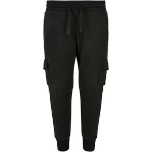 Urban Classics - Fitted Cargo Kinder joggingbroek - Kids 110/116 - Zwart