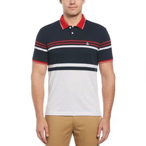 Original Penguin Honeycomb Jacquard Eng Stripe Korte Mouw Poloshirt