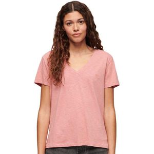 Superdry Studios Slub Embroidered Vee T-shirt Met Korte Mouwen En V-hals