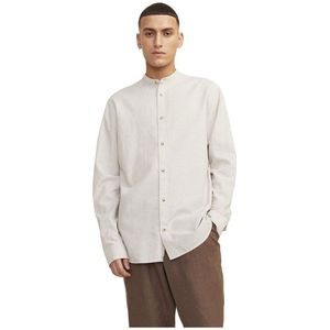 Jack & Jones Summer Band Linen Overhemd Met Lange Mouwen