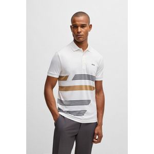 Boss Paddy Tape Print Korte Mouw Poloshirt