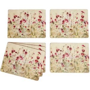 Creative Tops Wild Field Poppies Premium Pakje 6 Placemats