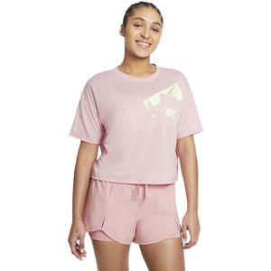 Nike Dri-fit Graphic Crop T-shirt Met Korte Mouwen