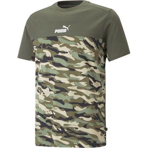 Puma Ess Block Camo T-shirt Met Korte Mouwen