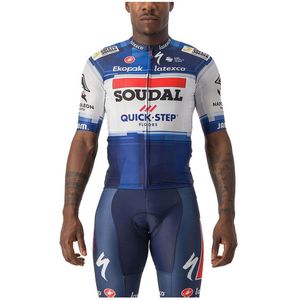 Castelli Aero Race 6.1 Soudal Quick-step 2023 Korte Mouw Wielertrui