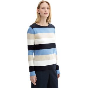 Tom Tailor Knit Structured Striped Trui