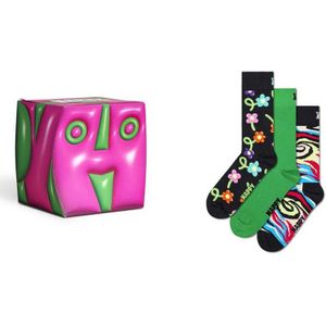 Hs By Happy Socks Yearsper Cube Gift Set Lange Sokken 3 Paren