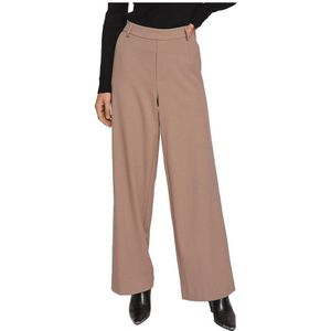 VILA High Waist Wide Leg Broek VIVARONE Bruin