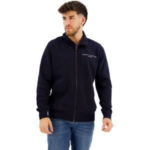 Tommy Hilfiger Logo Stand Collar Sweatshirt Met Rits