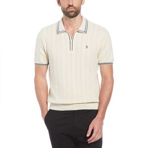 Original Penguin 1/4 Zip Tipped Korte Mouw Poloshirt